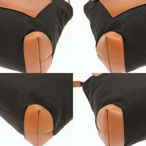 GUCCI Tote Bag Canvas Khaki Silver - Picture 10 of 13